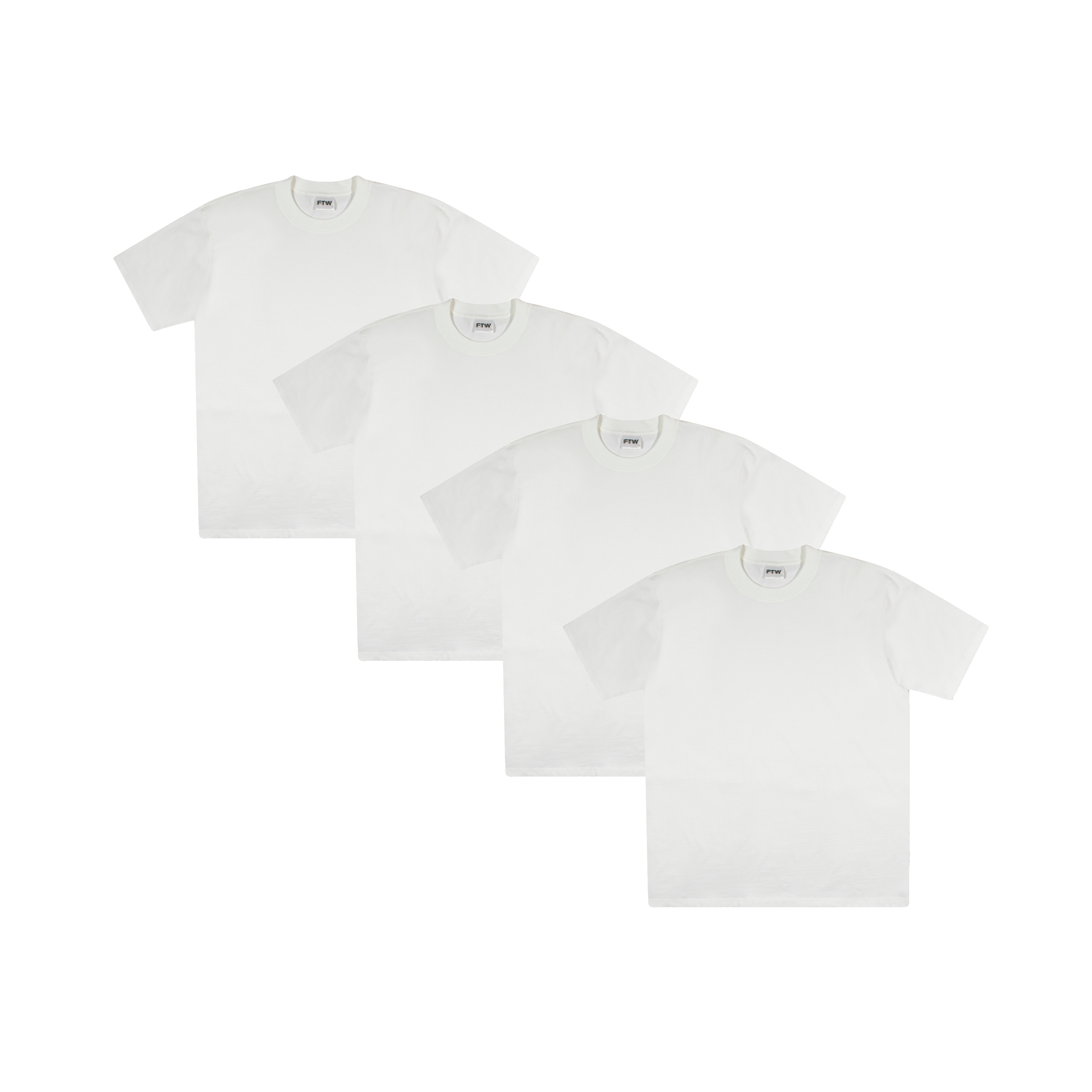 0888 - Staple Tee 4 Pack ( White )