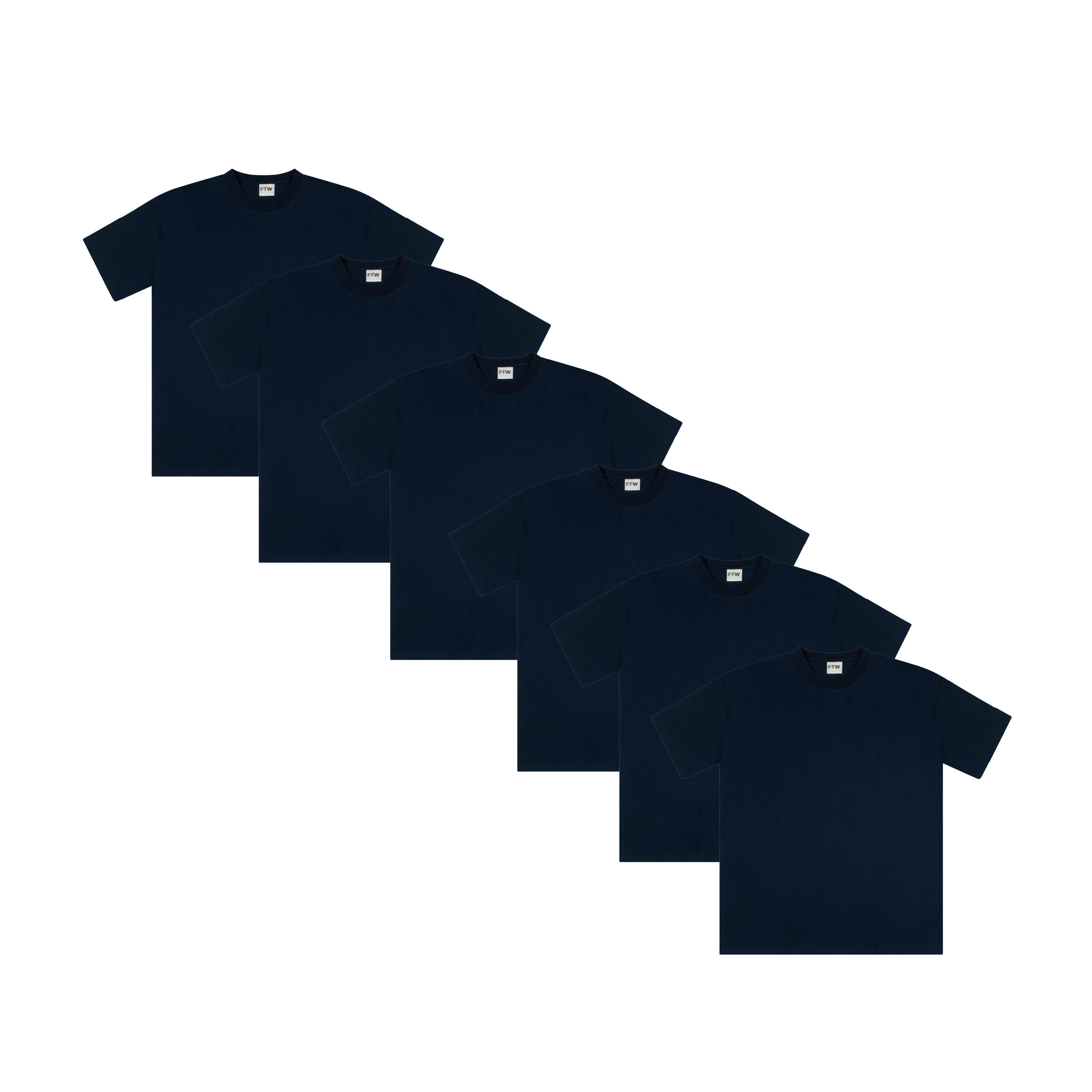 0888 - Staple Tee 6 Pack ( Navy )